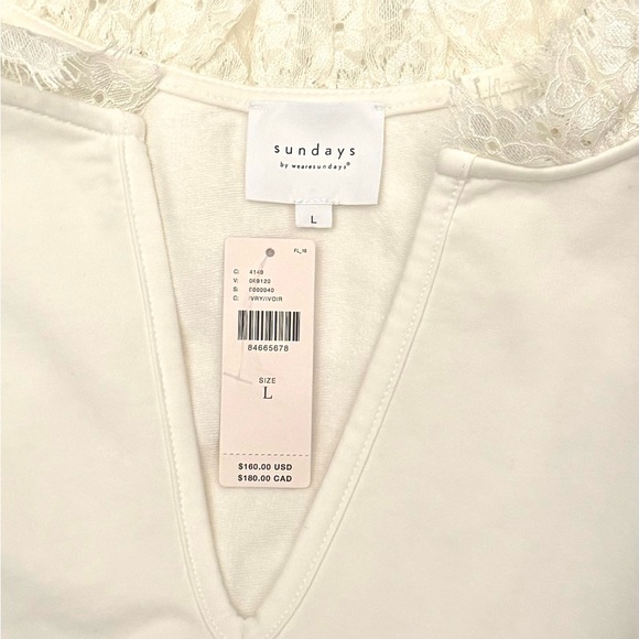 NWT Size L - Anthropologie Sundays Tara Dress (Color Ivory like the 1st pic) - Picture 4 of 16